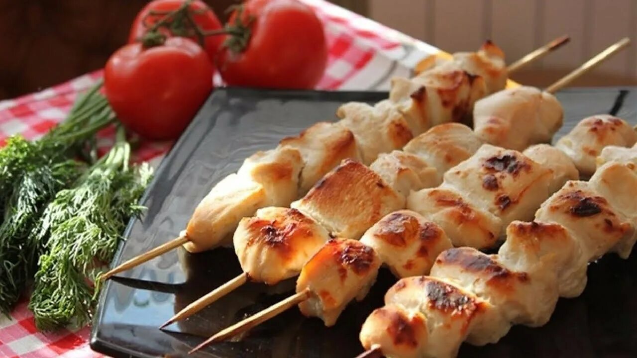 МИНИ ШАШЛЫЧОК ИЗ КУРИНОЙ ГРУДКИ 1 ШТ